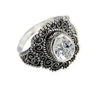 SILVERTROVE Bague avec pierre précieuse Pour homme et femme Argent sterling 925 Toutes tailles Fait main Cadeau Bijoux CRG1137AH_72 (22.9)