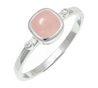 SILVERTROVE Bague avec pierre précieuse Quartz rose Pour homme et femme Argent sterling 925 Toutes tailles Fait main Cadeau Bijoux CRG1245BX_74 (23.6)