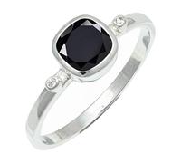 SILVERTROVE Bague en argent sterling 925 avec pierre précieuse Onyx noir pour homme et femme, article cadeau, bijoux faits main CRG1245AE_55 (17.5)