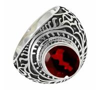 SILVERTROVE Bague en argent sterling 925 avec pierre précieuse pour homme et femme, article cadeau, bijoux faits main CRG1219AB_65 (20.7)