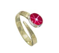 SILVERTROVE Rose Lindy Star Lab Grown Gemstone 925 Bague en argent sterling Hommes Femmes Déclaration Cadeau Bague Bijoux faits à la main CRG1093BH_63 (20.1)