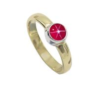 SILVERTROVE Rose Lindy Star Lab Grown Gemstone 925 Bague en argent sterling Hommes Femmes Déclaration Cadeau Bague Bijoux faits à la main CRG1094BH_75 (23.9)