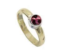 SILVERTROVE Tourmaline rose cultivée en laboratoire pierre précieuse 925 bague en argent Sterling hommes femmes déclaration cadeau bague bijoux faits à la main CRG1094AR_56 (17.8)
