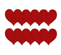 Silverware Holder 10 pièces Heart Flatware Bags | Felt Fork And Spoon Holders For Valentine's Day, Mariage, Birthday, Mother's Day, Engagement Parties, Perfect For Romantic Dinners And Special