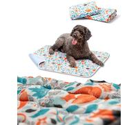 SILVERWOOF 2x Tapis absorbant lavables pour chiens de taille moyenne - 2x plus absorbants - Tapis de propreté imperméable & réutilisables - Alèse pour chiots - Pipi pad éducateur antidérapant -90x80cm