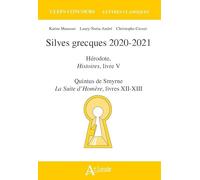 Silves grecques 2020-2021 - Hérodote, histoires, livre V quintus de smyrne