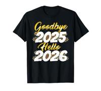 Silvester Feuerwerk Neujahrsgeschenk Au Revoir 2025 Bonjour 2026 T-Shirt