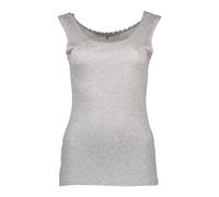 Silvian Heach - Débardeur gris épaule large logo - Femme - Tops - Gris - Taille: 36 FR