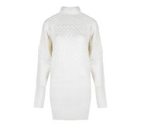 Silvian Heach - Robe Tricot avec Col Roulé - Femme - Robes - Blanc - Taille: 42 FR