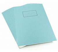 SILVINE A4 EXERCISE BOOK 80PGS PLAIN BLU, lot de 10