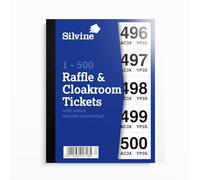 Silvine Billet de vestiaire numéroté de 1 à 500 avec numérotation de sécurité. Référence CRT500.