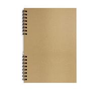 Silvine Cahier de croquis A4 à double fil - Papier kraft 100 g/m² (40 feuilles)
