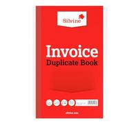 Silvine Carnet de factures double de 20,3 x 12,7 cm - numéroté de 1 à 50 avec feuille d'index