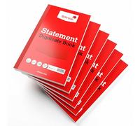 Silvine Duplicate Livre Statement 1-100 210x127mm Ref 609 Lot de 6