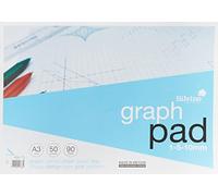 Silvine Graph Pad Lot de 50 feuilles de papier calque professionnel - Format A3-90g/m2 a3 bleu