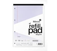 Silvine Likac Bloc de 100 feuilles lignées avec marge Format A4