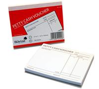 Silvine Petty Cash Lot de 100 feuilles de coupon Rouge 12,7 x 10,2 cm