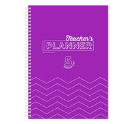 Silvine - Planificateur académique A4 pour enseignant avec couverture rigide et durable, 204 x 5 pages de planification périodique
