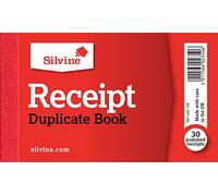 Silvine Receipt Livre Duplicate Cash Gummed 30 Receipts 64x102mm Ref 228 Lot de 36