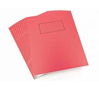 Silvine Réf EX101 Cahier d'exercice Papier ligné et marge 80 pages Rouge 229 x 178 mm Lot de 10 (Import Royaume Uni)