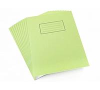 Silvine Réf EX102 Cahier d'exercice Papier ligné et marge 80 pages Vert 229 x 178 mm Lot de 10 (Import Royaume Uni)