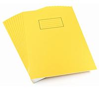 Silvine Réf EX109 Cahier d'exercice Papier ligné et marge 80 pages Jaune A4 Lot de 10 (Import Royaume Uni)