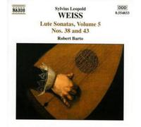 Silvius Leopold Weiss Sonatas for Lute Vol. 5, Nos. 38 and 43 (Barto) (CD) Album