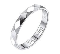 Silvora Bague Femme Argent 925 3 mm 59-Mini Anneau Femme Fine Pouce Alliance Bagues Petit Cercle Fille 925 Sterling Bijou Fiancaille Cadeau Couple Fetes des Meres