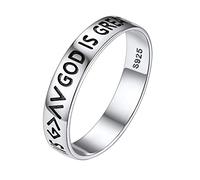 Silvora Bague Homme Annulaire Argent 67 4 mm Bagues Femme Mini Anneau Pouce Alliance Petit Fille Bijou Cadeau Mariage Couple Maman Fetes des Meres