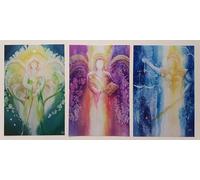 silwi-art Lot de 3 images d'ange - Archange Michael, Metatron, Raphaël, idée cadeau magique, décoration murale/cartes d'ange XL