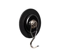 silwy® Crochet magnétique The ONE, nano gel pads métalliques 6,5cm Black inclus - plus jamais de perçage ou de vissage