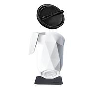 silwy® Tasse en plastique TO-GO, nano gel pads métalliques BLACK inclus