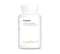 SilyPlus - Aide à Soutenir la Santé Digestive - Vegan - SuperSmart | Silymarine 10x Plus Absorbable Issue du Chardon-Marie - Contribue à la Santé du Foie - Breveté Phytosome® et Siliphos™