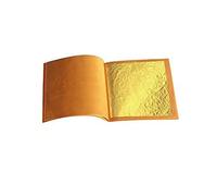 SIM GOLD LEAF 100 Feuilles d'or 18 mm X 18 mm Comestible Alimentaire 24 carats