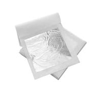 SIM GOLD LEAF Feuille d'argent veritable Pur 999/1000 Alimentaire, 110 X 110mm, 10 Feuilles qualité Professionnelle