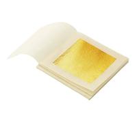 SIM GOLD LEAF Feuille d'or 24 carats sur base lot de 100 feuilles 45mm X 45 mm