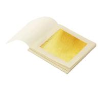SIM Gold Leaf Lot de 200 Feuilles d'or 45 mm X 45 mm 24 carats sur Base