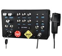 SIM-PANEL Boîtier classique à 2 boutons pour ATS/ETS2 (American Truck Simulator/Euro Truck Simulator) (finition classique avec communications CB (noir mat))