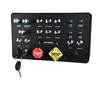 SIM-PANEL Boîtier classique à 2 boutons pour ATS/ETS2 (American Truck Simulator/Euro Truck Simulator) (finition classique (noir mat))