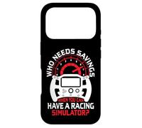 Sim Racer Gear Pédales Roues Racing Simulator Sim Racing Coque pour iPhone 17 Pro