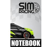 SIM RACING Carnet de Notes: Journal pour amateur de simulation auto - Pages avec Lignes et Pointillés | Notez et dessinez les repères importants sur ... vos setups voiture pour progresser plus vite