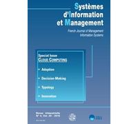 Sim vol 20 n4 2015-cloud computing Edition 2015 - EDITIONS ESKA - Eska - broché - Revue