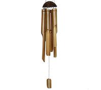 Simandra Carillon éolien en en bambou - Décoration mobile - Jeu sonore - Relaxation - Jardin - Cloche de porte Feng Shui - 75 x 30 cm