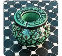 Simandra Cendrier Céramique-Grand, Vert