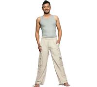 Simandra Pantalon Cargo en Coton - de Travail Avec Bande Caoutchouc - Nombreux T