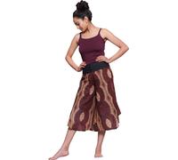 Simandra pantalon de harem "Ajan" - pantalon sarouel dans le style jupe-culotte - pantalon bouffant en coton, L/XL