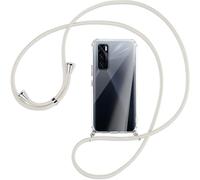 SIMao Collier pour Vivo Y70 Coque Transparent Silicone Housse avec Cordon de Collier Necklace Lanyard Case Étui de Téléphone avec Cordon Collier Coque pour Vivo Y70 Cover,Argent