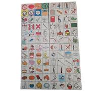 SIMAO TOYS 100 Pictogrammes de Communication PECS, Langage Visuel Makaton TSA, 4x4 cm, Cartes Plastifiées pour Autisme et Handicap, Vie Quotidienne et Scolaire