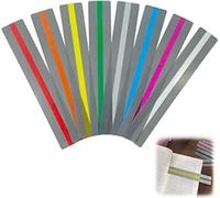 SIMAO TOYS Aide de Lecture Guidée Bandes de Surbrillance Colorées Lecture des Règles de Suivi pour Enfants, Enseignants, Personnes Souffrant de Dyslexie, 4 style (Régle de lecture(4 pcs))