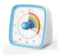 SIMAO TOYS Minuteur Visuel Timer Enfant, 60 Minutes Chronometre Enfant et Compte à Rebours pour Enfants et Adultes, Silencieux Outil de Gestion du Temps Idéal pour Les autistes, tdah (Arc en Ciel)